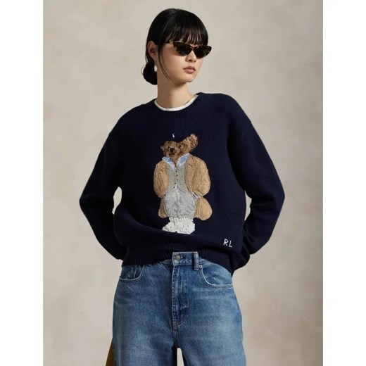 POLO RALPH LAUREN Wełniany sweter | Loose fit | z dodatkiem kaszmiru ze sklepu Gomez Fashion Store w kategorii Swetry damskie - zdjęcie 186211183
