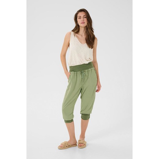 Cream Rybaczki &quot;Linee&quot; w kolorze zielonym ze sklepu Limango Polska w kategorii Spodnie damskie - zdjęcie 186212153