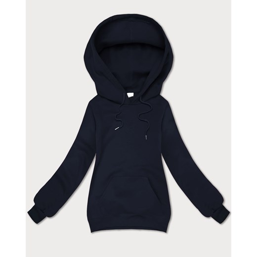Luźna bluza kangurka z kapturem S'West granatowa (B-11#) ze sklepu goodlookin.pl w kategorii Bluzy damskie - zdjęcie 186213114