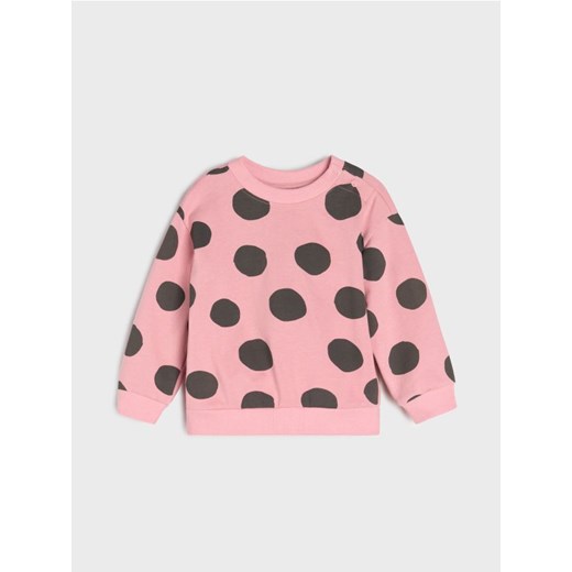 Sinsay - Bluza o szerszym kroju w groszki - różowy ze sklepu Sinsay w kategorii Odzież dla niemowląt - zdjęcie 186214082