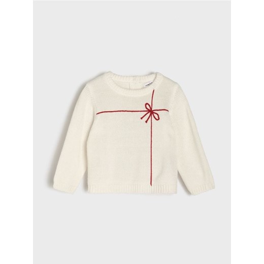 Sinsay - Żakardowy sweter - kremowy - id: 310FX-01X - marki Sinsay - 186214101 Sinsay - Żakardowy sweter - kremowy ze sklepu Sinsay w kategorii Bluzy i swetry - zdjęcie 186214101