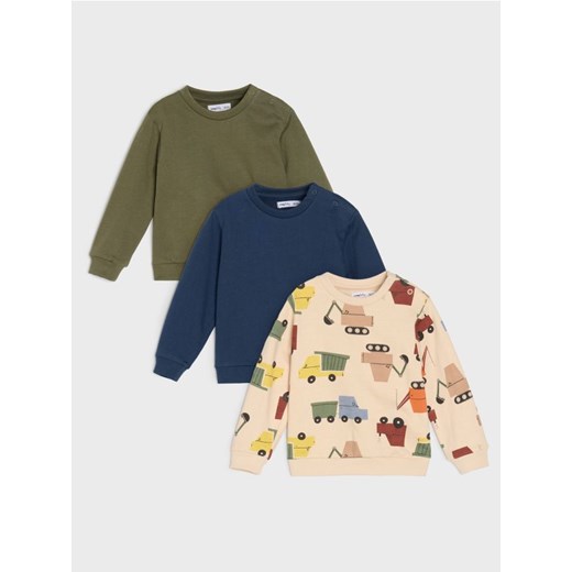 Sinsay - Bluzy 3 pack - kremowy ze sklepu Sinsay w kategorii Odzież dla niemowląt - zdjęcie 186214120