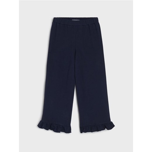 Sinsay - Szerokie spodnie - granatowy ze sklepu Sinsay w kategorii Spodnie dziewczęce - zdjęcie 186214180