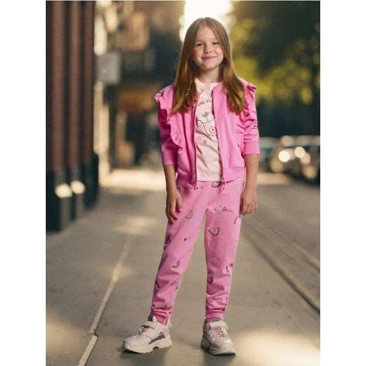 Sinsay - Wzorzyste spodnie dresowe - wielobarwny ze sklepu Sinsay w kategorii Spodnie dziewczęce - zdjęcie 186214183