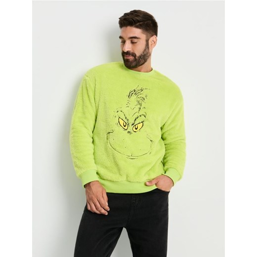 Sinsay - Bluza crewneck regular z misiem Grinch - Inny ze sklepu Sinsay w kategorii Bluzy męskie - zdjęcie 186214190