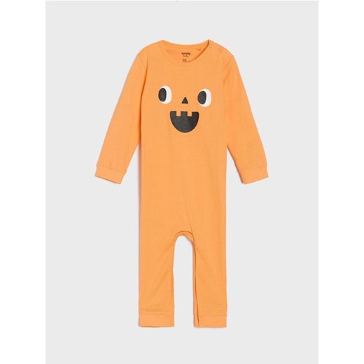 Sinsay - Pajacyk z motywem hallowynowym - pomarańczowy - id: 950FW-23X - marki Sinsay - 186214191 Sinsay - Pajacyk z motywem hallowynowym - pomarańczowy ze sklepu Sinsay w kategorii Pajacyki - zdjęcie 186214191