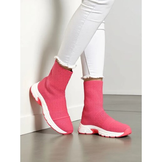 Royalfashion Sportowe wysokie sneakersy damskie Leriot ze sklepu royalfashion.pl w kategorii Buty sportowe damskie - zdjęcie 186214261