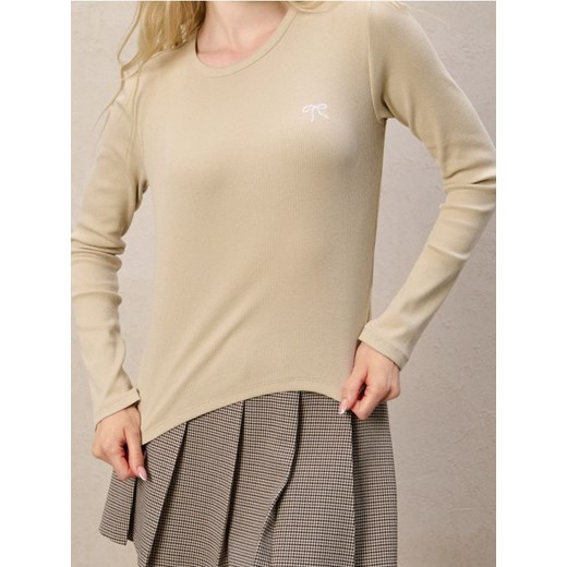 Sinsay - Koszulka z długimi rękawami - szary ze sklepu Sinsay w kategorii Bluzki damskie - zdjęcie 186214781