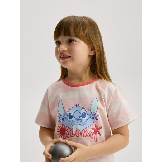 Reserved - T-shirt Lilo i Stitch - wielobarwny ze sklepu Reserved w kategorii Bluzki dziewczęce - zdjęcie 186214843