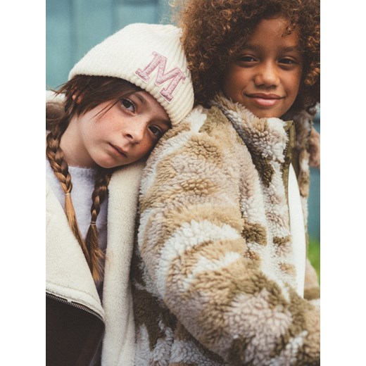 Reserved - Kurtka sherpa - beżowy ze sklepu Reserved w kategorii Kurtki chłopięce - zdjęcie 186215024