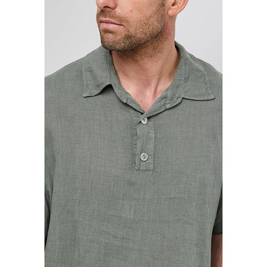 Rodier Lin Lniana koszulka polo w kolorze khaki Rodier Lin M/L promocja Limango Polska