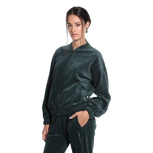 SHORT STORIES Kurtka sztruksowa w kolorze ciemnozielonym ze sklepu Limango Polska w kategorii Bluzy damskie - zdjęcie 186215282