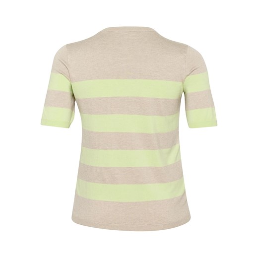 KAFFE curve Sweter w kolorze beżowo-zielonym M wyprzedaż Limango Polska