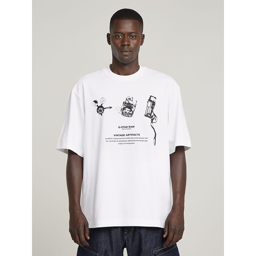 G-Star Koszulka w kolorze białym ze sklepu Limango Polska w kategorii T-shirty męskie - zdjęcie 186215374
