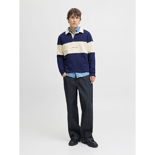 Jack &amp; Jones Bluza w kolorze granatowo-kremowym ze sklepu Limango Polska w kategorii Bluzy męskie - zdjęcie 186215494