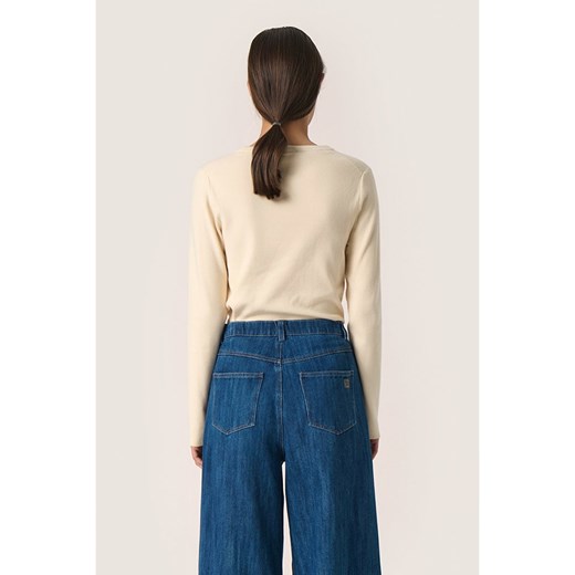 Soaked in Luxury Sweter w kolorze beżowym Soaked In Luxury L promocyjna cena Limango Polska