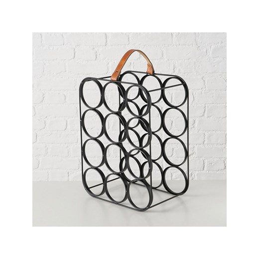 Boltze Stojak &quot;Botella&quot; w kolorze czarnym na wino - 18,5 x 39,5 cm ze sklepu Limango Polska w kategorii Regały i witryny - zdjęcie 186216961