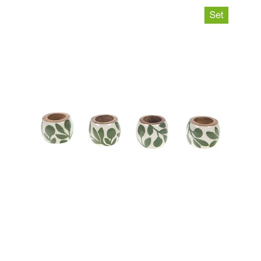 Amadeus Pierścienie (4 szt.) w kolorze kremowo-zielonym do serwetek - wys. 4 x Ø 5 cm - id: 17568165 - marki Amadeus - 186216980 Amadeus Pierścienie (4 szt.) w kolorze kremowo-zielonym do serwetek - wys. 4 x Ø 5 cm ze sklepu Limango Polska w kategorii Akcesoria kuchenne - zdjęcie 186216980