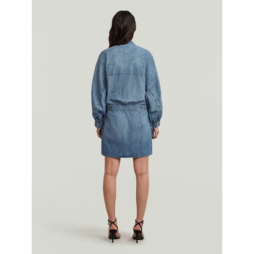 G-Star Sukienka dżinsowa w kolorze niebieskim XL okazyjna cena Limango Polska