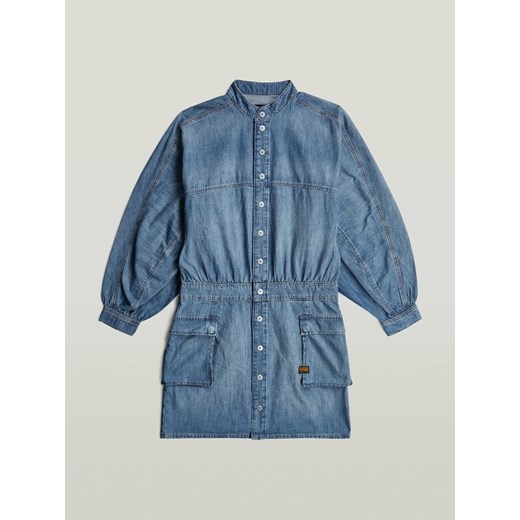 G-Star Sukienka dżinsowa w kolorze niebieskim XL okazyjna cena Limango Polska