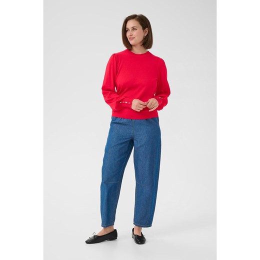 Kaffe Sweter w kolorze czerwonym - id: 17683063 - marki Kaffe - 186217174 Kaffe Sweter w kolorze czerwonym ze sklepu Limango Polska w kategorii Swetry damskie - zdjęcie 186217174