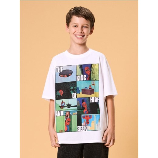 Sinsay - Koszulka Spider-Man - biały ze sklepu Sinsay w kategorii T-shirty chłopięce - zdjęcie 186218022