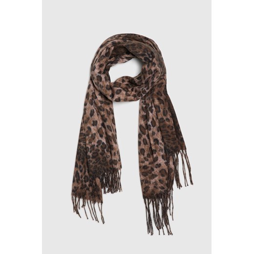 Szal w panterkę brązowy ONE SIZE Moodo.pl