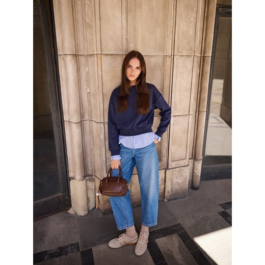 Mohito - Jeansy balloon - niebieski ze sklepu Mohito w kategorii Jeansy damskie - zdjęcie 186219971