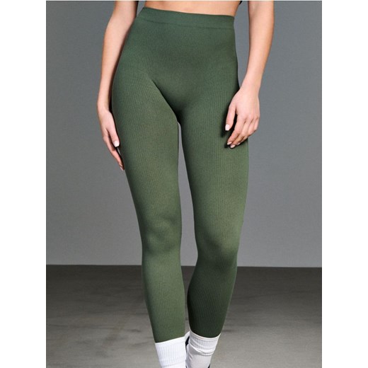 Sinsay - Elastyczne bezszwowe legginsy - zielony Sinsay M/L Sinsay