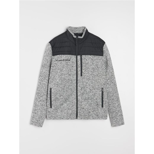 Sinsay - Bluza softshell - szary - id: 961EU-09M - marki Sinsay - 186221563 Sinsay - Bluza softshell - szary ze sklepu Sinsay w kategorii Bluzy męskie - zdjęcie 186221563