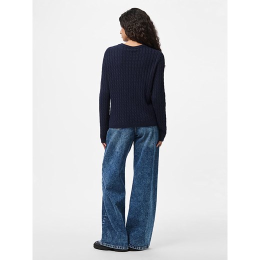 Pieces Sweter &quot;Pcfia&quot; w kolorze granatowym Pieces XL Limango Polska wyprzedaż