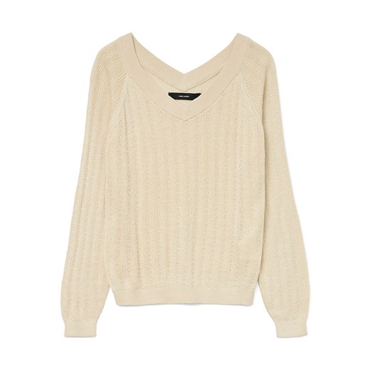 Vero Moda Sweter w kolorze beżowym ze sklepu Limango Polska w kategorii Swetry damskie - zdjęcie 186223461
