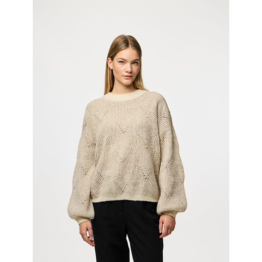 Pieces Sweter &quot;Pcjenna&quot; w kolorze kremowym ze sklepu Limango Polska w kategorii Swetry damskie - zdjęcie 186223950
