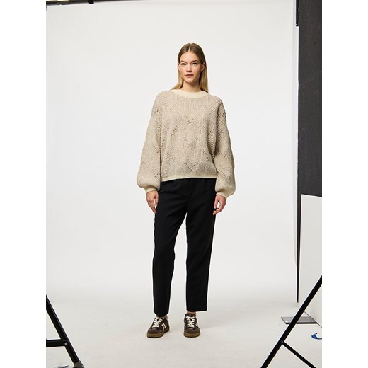 Pieces Sweter &quot;Pcjenna&quot; w kolorze kremowym Pieces S wyprzedaż Limango Polska