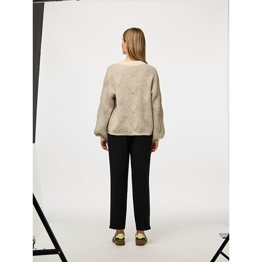 Pieces Sweter &quot;Pcjenna&quot; w kolorze kremowym Pieces S promocja Limango Polska