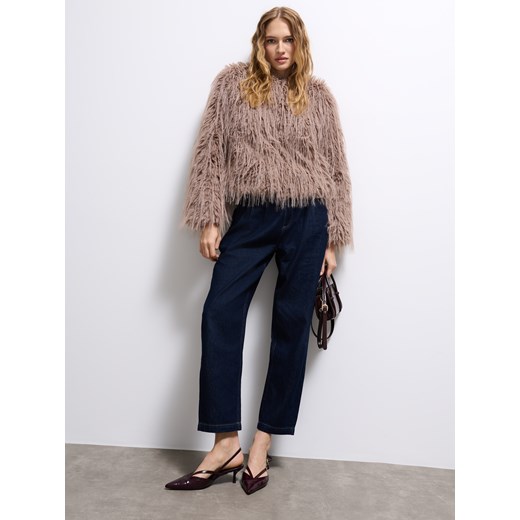 Mohito - Jeansy carrot - granatowy ze sklepu Mohito w kategorii Jeansy damskie - zdjęcie 186224211