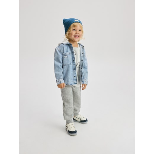 Reserved - Dresowe joggery - jasnoszary ze sklepu Reserved w kategorii Spodnie chłopięce - zdjęcie 186224464