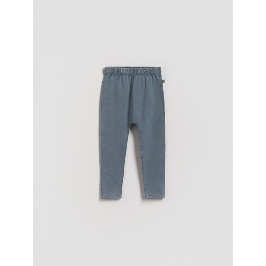 Reserved - Bawełniane legginsy - niebieski ze sklepu Reserved w kategorii Spodnie chłopięce - zdjęcie 186224553
