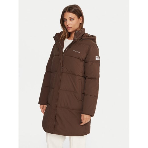 Guess Jeans Płaszcz zimowy W4BL24 WGII2 Brązowy Regular Fit L MODIVO