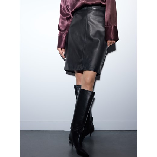 Mohito - Skórzana spódnica mini - czarny Mohito 32 Mohito