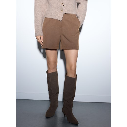Mohito - Szorty z domieszką wełny - brązowy Mohito 36 Mohito