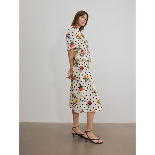 Reserved - Spódnica we wzór - wielobarwny - id: 130FG-MLC - marki Reserved - 186227772 Reserved - Spódnica we wzór - wielobarwny ze sklepu Reserved w kategorii Spódnice - zdjęcie 186227772