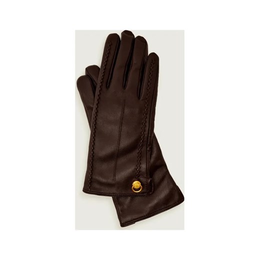 GIANNI CHIARINI Skórzane rękawiczki | z dodatkiem wełny ze sklepu Gomez Fashion Store w kategorii Rękawiczki damskie - zdjęcie 186228773