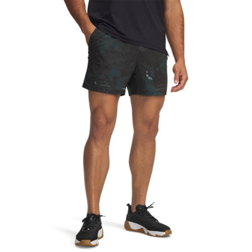 Męskie spodenki treningowe Under Armour Project Rock Ultimate Short - czarne ze sklepu Sportstylestory.com w kategorii Spodenki męskie - zdjęcie 186230031