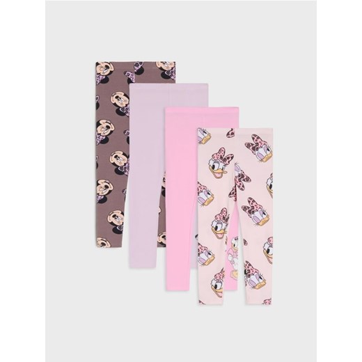Sinsay - Legginsy 4 pack Minnie Mouse - kremowy ze sklepu Sinsay w kategorii Spodnie dziewczęce - zdjęcie 186231372