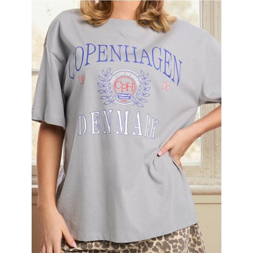 Sinsay - Koszulka z krótkim rękawem - szary ze sklepu Sinsay w kategorii Bluzki damskie - zdjęcie 186231442