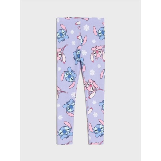 Sinsay - Bawełniane legginsy ze wzorem Stitch - różowy ze sklepu Sinsay w kategorii Spodnie dziewczęce - zdjęcie 186231533