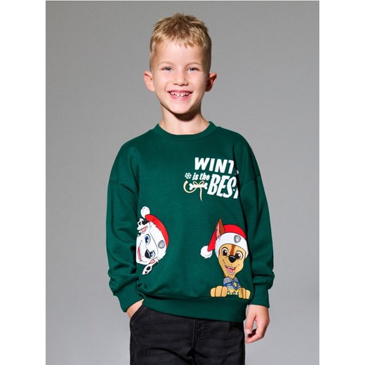 Sinsay - Bluza z motywem świątecznym PAW Patrol - zielony ze sklepu Sinsay w kategorii Bluzy chłopięce - zdjęcie 186231561