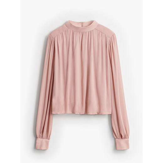 Mohito - Bluzka z wiskozy - brązowy ze sklepu Mohito w kategorii Bluzki damskie - zdjęcie 186232040
