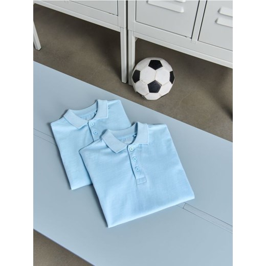 Sinsay - Koszulki polo 2 pack - niebieski ze sklepu Sinsay w kategorii T-shirty chłopięce - zdjęcie 186232720
